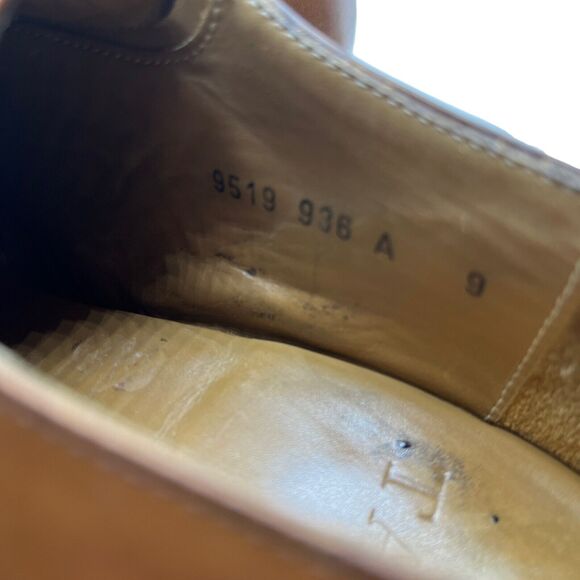 Taft Oxford Dress Shoe Handmade Goodyear Welt Tan Brown Woven Leather Cap Toe 9 main image 9